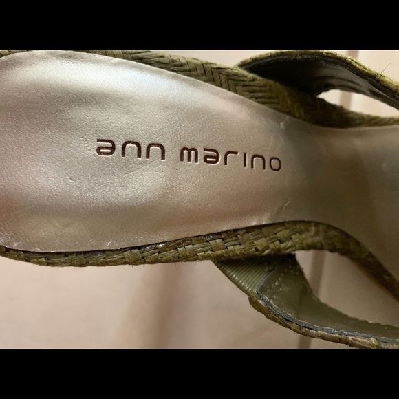 Ann Marino Rafia Shoes w/ Cork base - sz 7 1/2 - Picture 11 of 13